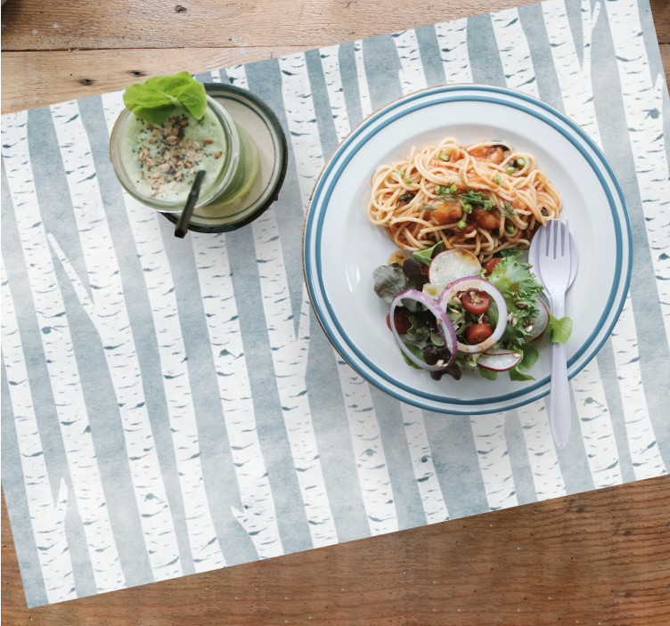 Mantel individual original Abedul estilo nórdico - TenVinilo