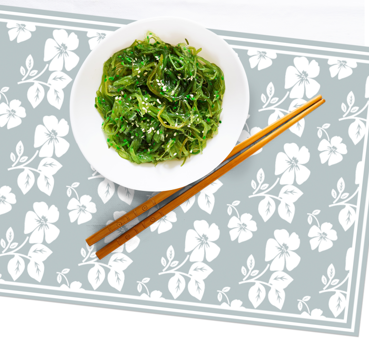 Manteles individuales elegantes Fondo gris - TenVinilo