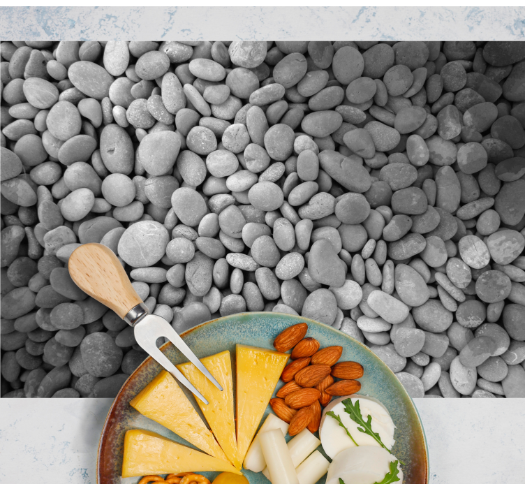 Manteles individuales elegantes Piedras grises - TenVinilo