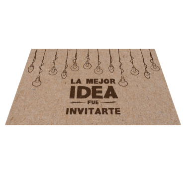 Mantel individual la mejor idea fue invitarte - TenVinilo