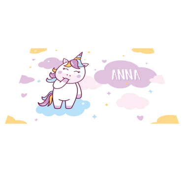 Individuales de mesa personalizables de unicornio - TenVinilo