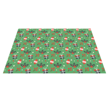 Mantel individual navideño caramelos verdes - TenVinilo