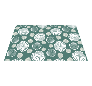 Individual mesa original motivos de conchas marinas - TenVinilo