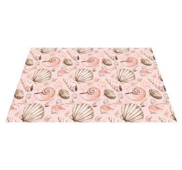 Individual mesa original con superficie de conchas - TenVinilo