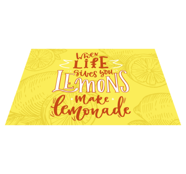 Individual de mesa frase cuando la vida te dé limones - TenVinilo