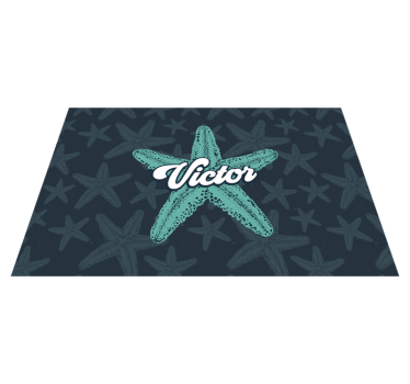 Individual mesa personalizable estrella de mar personalizada - TenVinilo