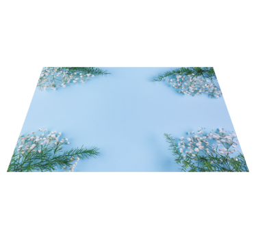 Individual mesa original acento floral para mesa - TenVinilo