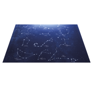 Individual de mesa frase mapa de estrellas constellations - TenVinilo