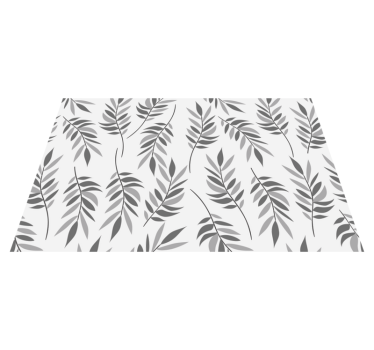 Individuales originales para mesa Diferentes hojas grises - TenVinilo