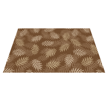 Individuales originales para mesa Hojas de palmera beige - TenVinilo