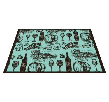 Individuales originales para mesa Tema del vino - TenVinilo