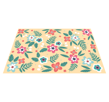 Individual mesa original diseño floral - TenVinilo