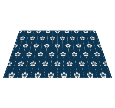 Individual mesa original tapete floral - TenVinilo