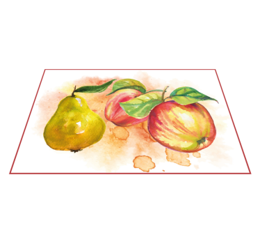 Individual original mesa Peras y manzanas - TenVinilo