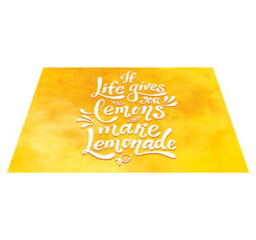 Individual mesa casa Si la vida te da limones haz limonada - TenVinilo
