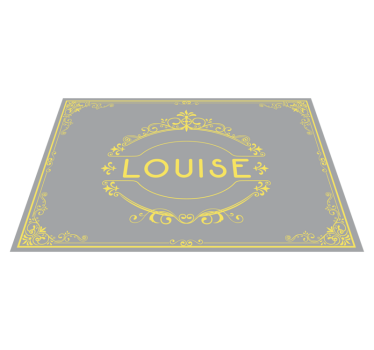 Individual mesa personalizable exhibidor de nombres elegante - TenVinilo