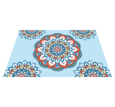Individual mesa original motivo mandala vibrante - TenVinilo