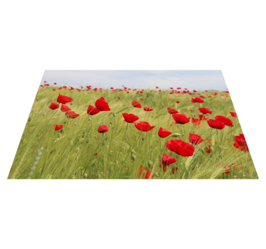 Individual mesa original manteles campo de amapolas - TenVinilo
