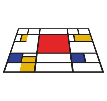 Individual original mesa Arte geométrico mondrian - TenVinilo