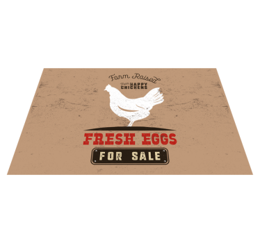 Individual mesa original pollo de granja fresco - TenVinilo