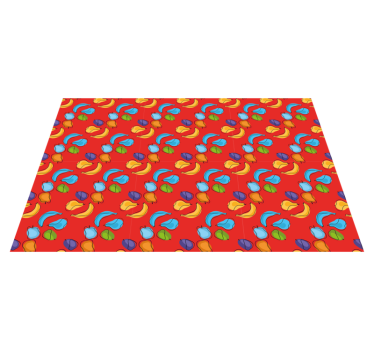 Individual mesa original patrón de frutas coloridas - TenVinilo
