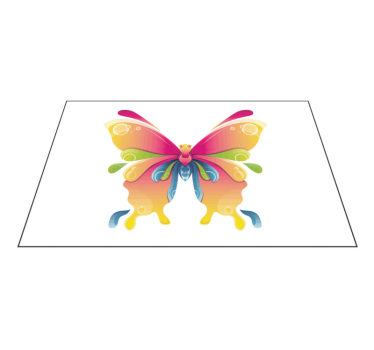 Individual mesa original motivo de mariposas coloridas - TenVinilo