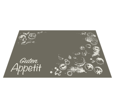 Individual de mesa frase cocina con amor - TenVinilo