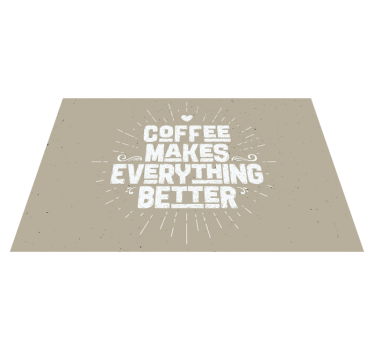 Individual de mesa frase café motivacional - TenVinilo