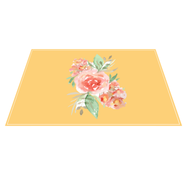 Individual mesa original con estampado floral - TenVinilo