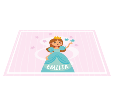 Individual de mesa infantil ilustración de princesa - TenVinilo