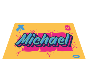 Individual mesa personalizable nombre en negrita - TenVinilo