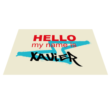 Individual de mesa frase anuncio de nombre personalizado - TenVinilo