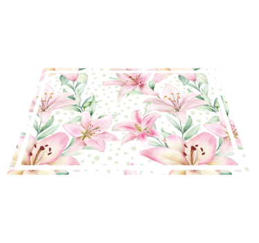 Individual mesa original arreglo floral de lirios - TenVinilo