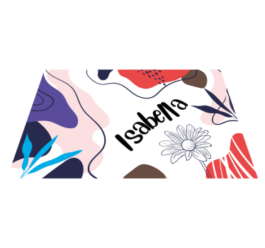 Individual mesa personalizable floral abstracto colorido - TenVinilo