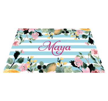 Individual mesa personalizable con nombre personalizado - TenVinilo