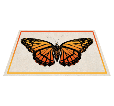 Individual mesa original mariposa monarca naranja - TenVinilo