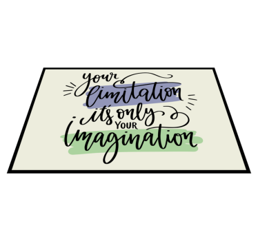 Individual de mesa frase obra de arte motivacional - TenVinilo