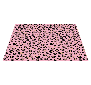 Individual mesa original estética de estampado de leopardo - TenVinilo