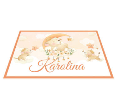 Individual de mesa infantil cachorros de león caprichosos - TenVinilo