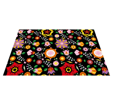Individual mesa original inspiración floral vibrante - TenVinilo