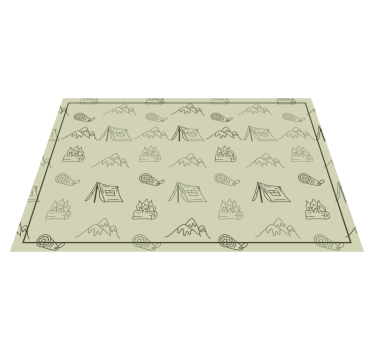 Individual mesa original componentes de aventura camping - TenVinilo