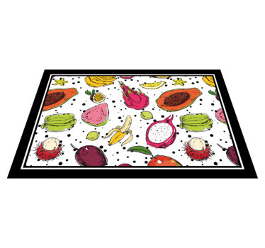 Individual mesa original motivo de frutas vibrantes - TenVinilo