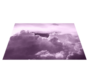Individual original mesa Nubes púrpuras estética natural - TenVinilo