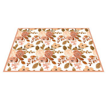 Individual mesa original con diseño floral - TenVinilo