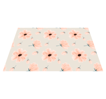 Individual mesa original arreglo floral inspirado - TenVinilo