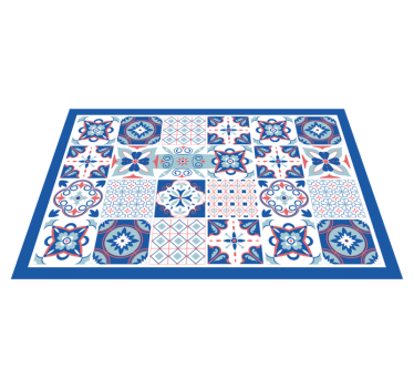 Individual de mesa elegante Estilo "granada" azul - TenVinilo