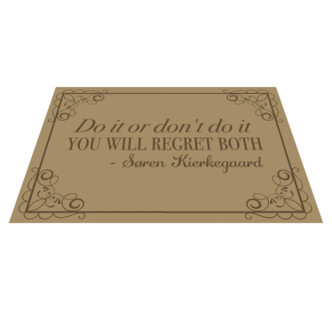 Individual de mesa frase recordatorio de cita inspiradora - TenVinilo