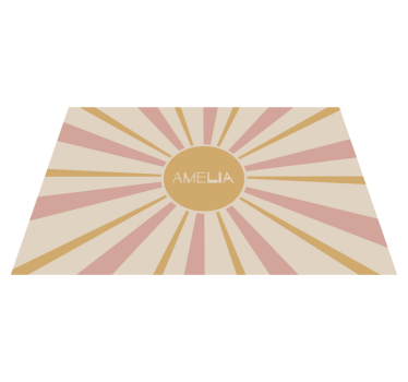 Individual mesa personalizable centro de sol - TenVinilo