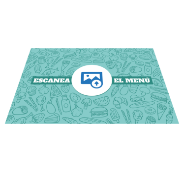 Individual mesa restaurante menú código qr - TenVinilo
