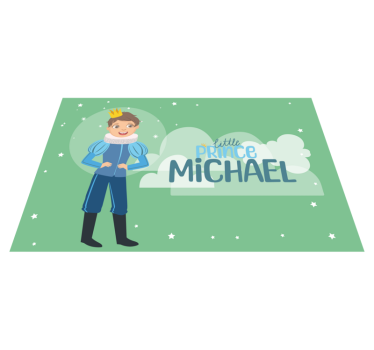 Mantel individual personalizable el pequeño príncipe era un niño  - TenVinilo